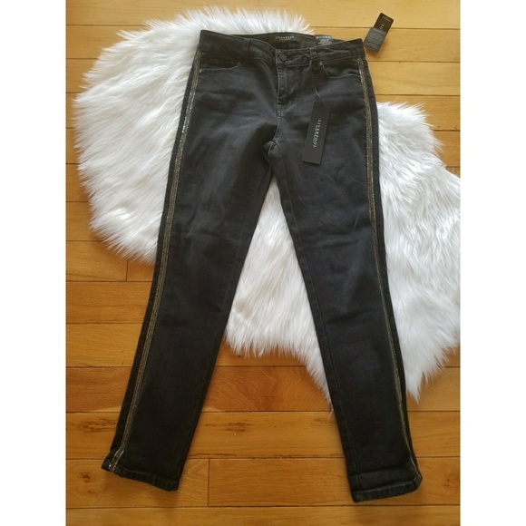 Liverpool Jeans Company Denim - Liverpool Black Tuxedo Crop jean 2/26